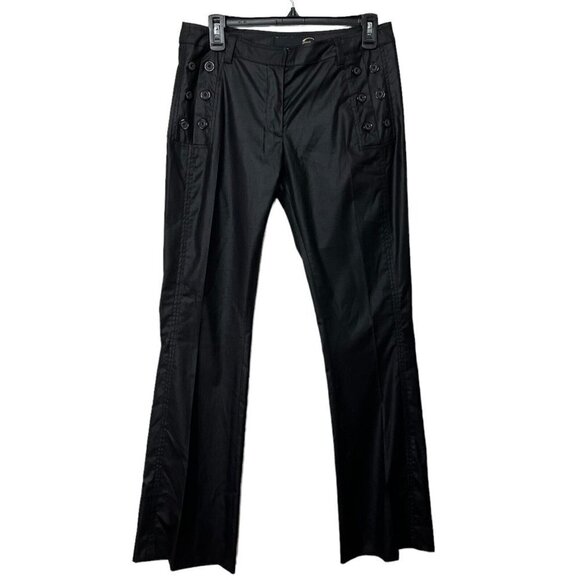 Just Cavalli Black Bootcut Trouser Pants Classic Fit Women’s Size 6 - Picture 1 of 12